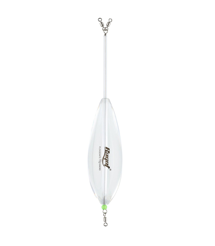 Bombeta Ragot transparente con giratorios y cable de acero inoxidable